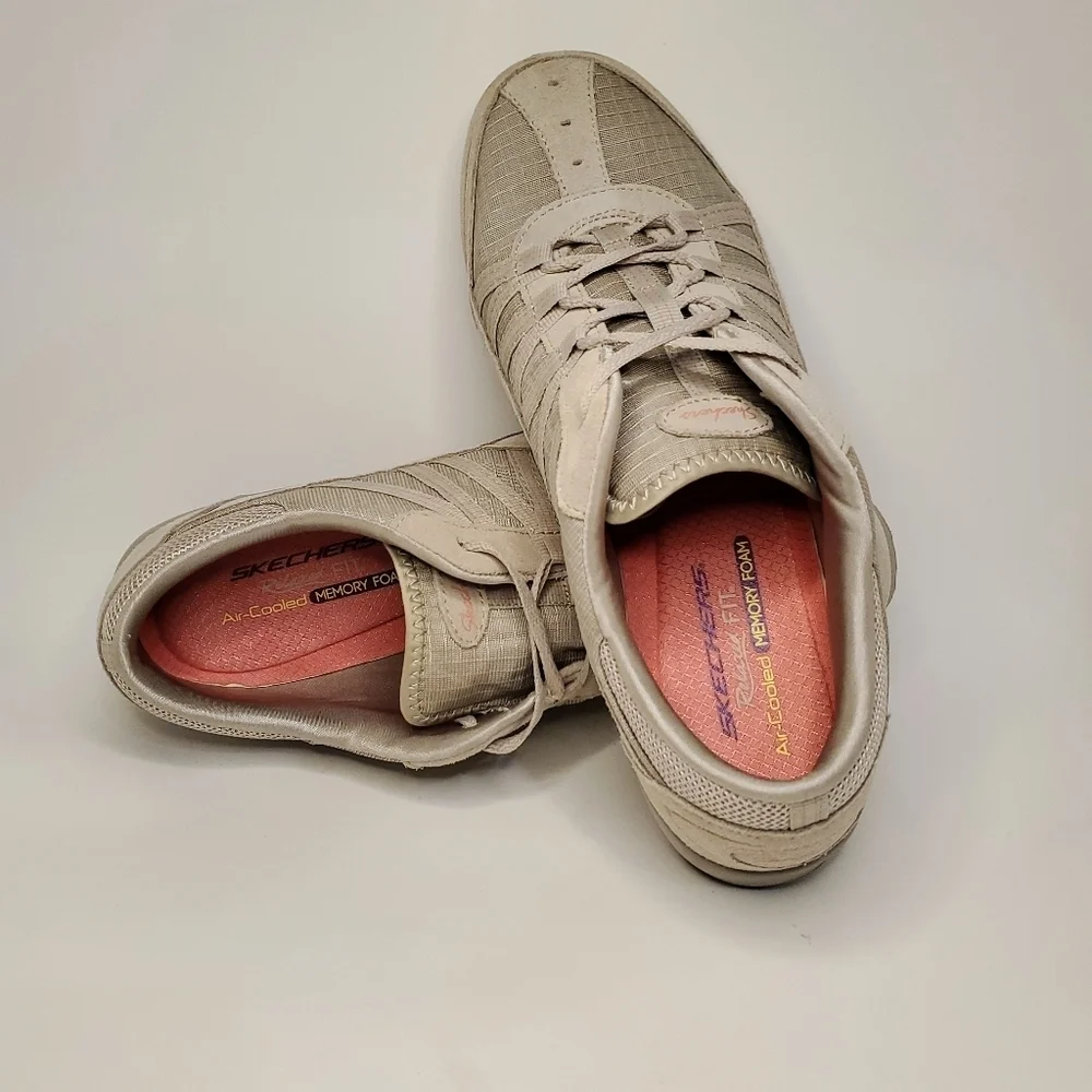 SKECHERS Women's Dreamchaser Sneakers - Beige 2 - Picture 6 of 8